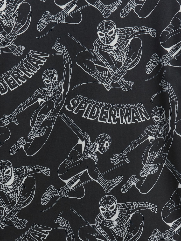 Gap Black/White Marvel Spider-Man Short Pyjamas (6-13yrs) - Image 3 of 3