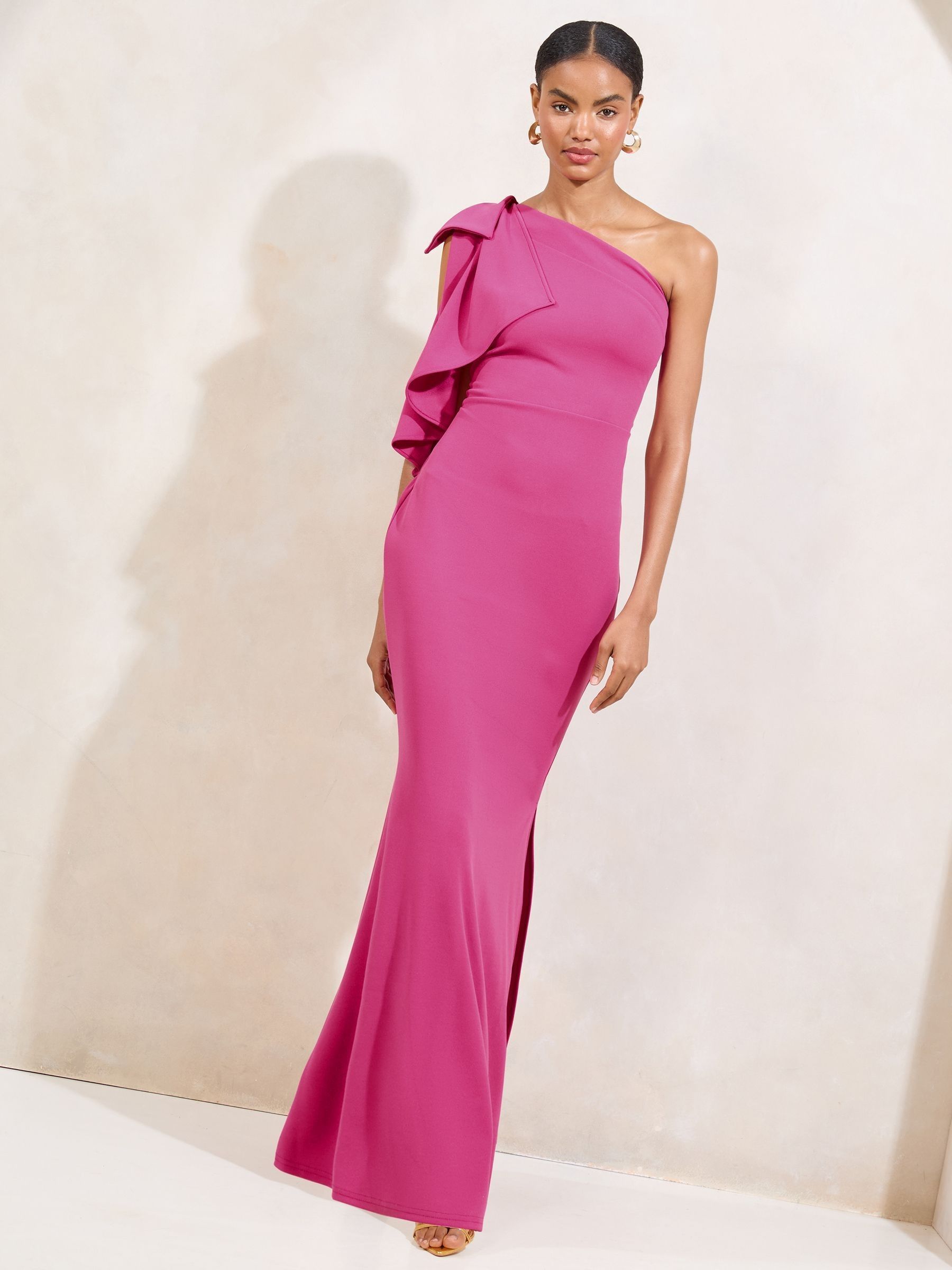Buy Lipsy Pink One Shoulder Bow Maxi Dress From Next Canada Buy Lipsy Pink One Shoulder Bow Maxi Dress From Next Canada