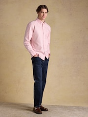 Joules Oxford Pink Long Sleeve Classic Fit Cotton Shirt - Image 4 of 10