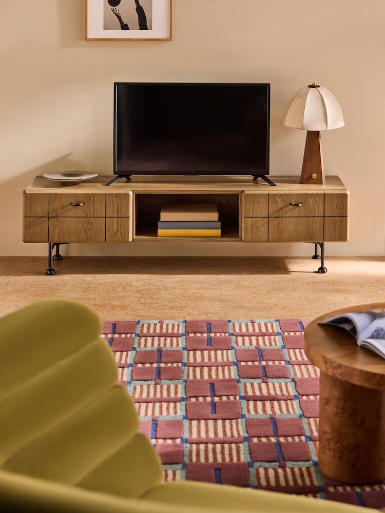 MADE.COM Oak Corin Up to 55 Inch Wide TV Unit - Image 2 of 8