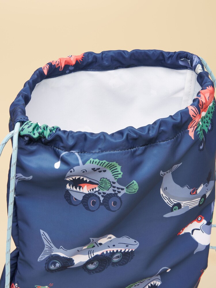 Joules Adventurer Blue Fish Bag - Image 4 of 4