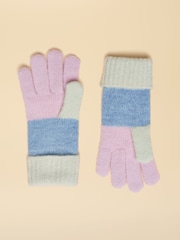 Joules Explorer Lilac Blue Gloves - Image 2 of 3