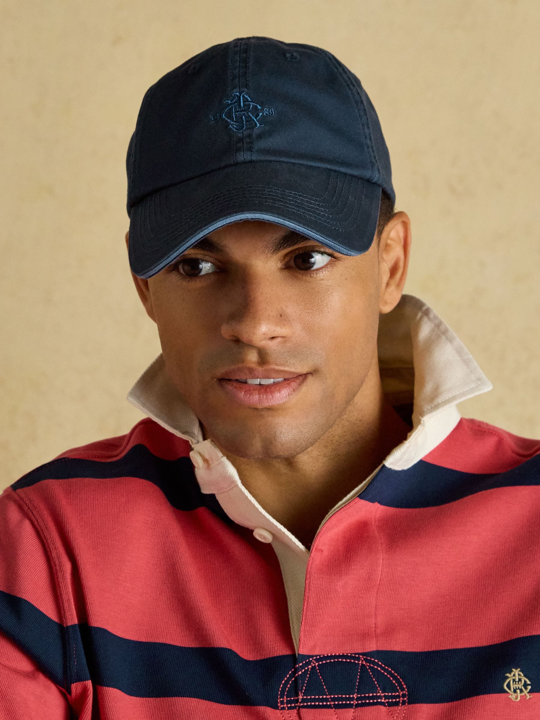 Joules Men's Daley Embroidered Baseball Cap Navy One