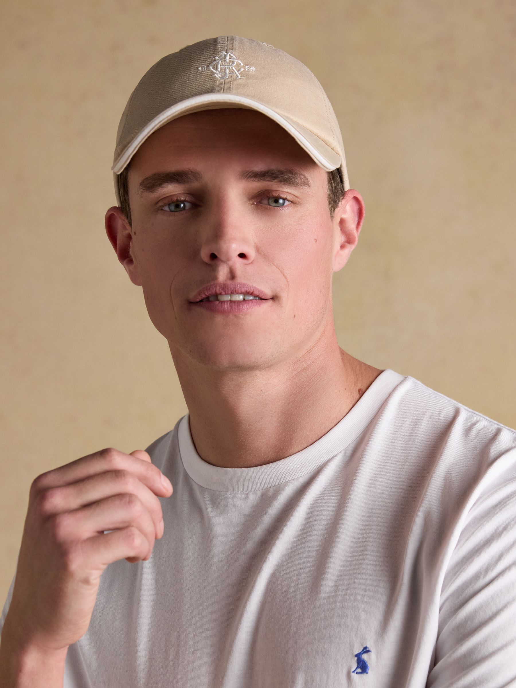 Joules Men's Daley Embroidered Baseball Cap Neutral One