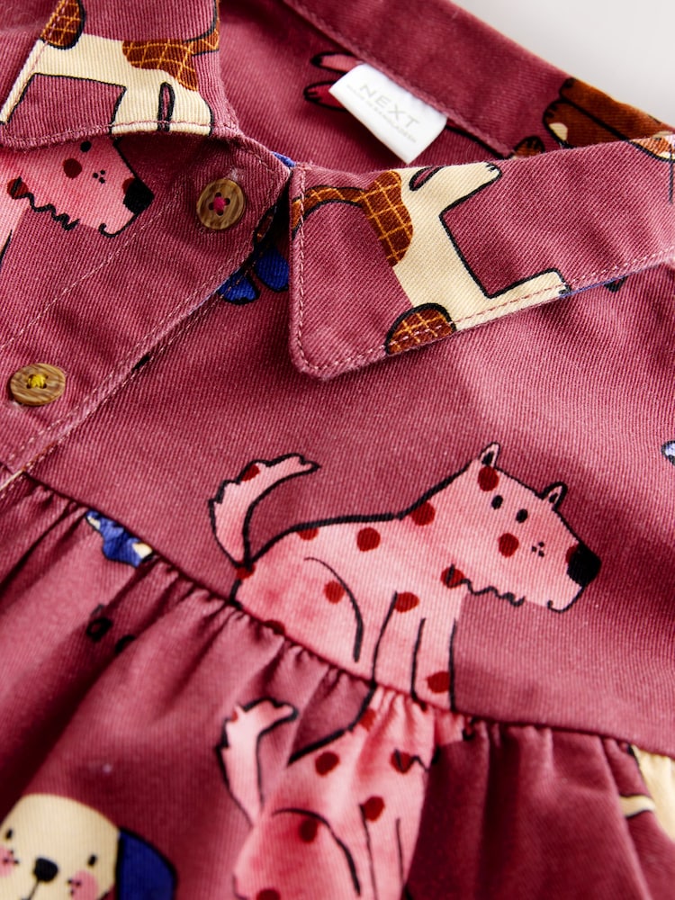 Chocolate Brown Character Long Sleeve Cotton Dress (3mths-8yrs) - Image 8 of 8 Chocolate Brown Character Long Sleeve Cotton Dress (3mths-8yrs) - Image 8 of 8