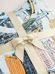 Oatmeal NYC Long Sleeve Gift Wrap Pyjamas - Image 4 of 5
