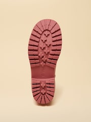 Joules Oakfield Pink Blue Short Neoprene Lined Wellies - Image 4 of 5