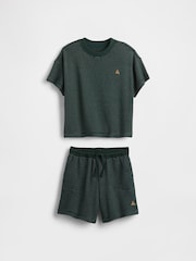 Gap Green Brannan Bear Textured T-Shirt & Shorts Outfit Set (6mths-5yrs) - Image 2 of 4