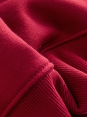 Cherry Red Relaxed Fit Heavyweight Regular Crew Neck Sweatshirt - Image 8 of 8
