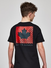 Black Zavetti Canada Boys Matera T-Shirt - Image 2 of 7