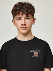 Black Zavetti Canada Boys Matera T-Shirt - Image 4 of 7