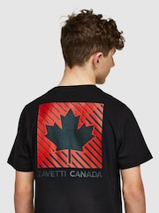Black Zavetti Canada Boys Matera T-Shirt - Image 5 of 7