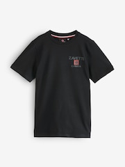 Black Zavetti Canada Boys Matera T-Shirt - Image 7 of 7