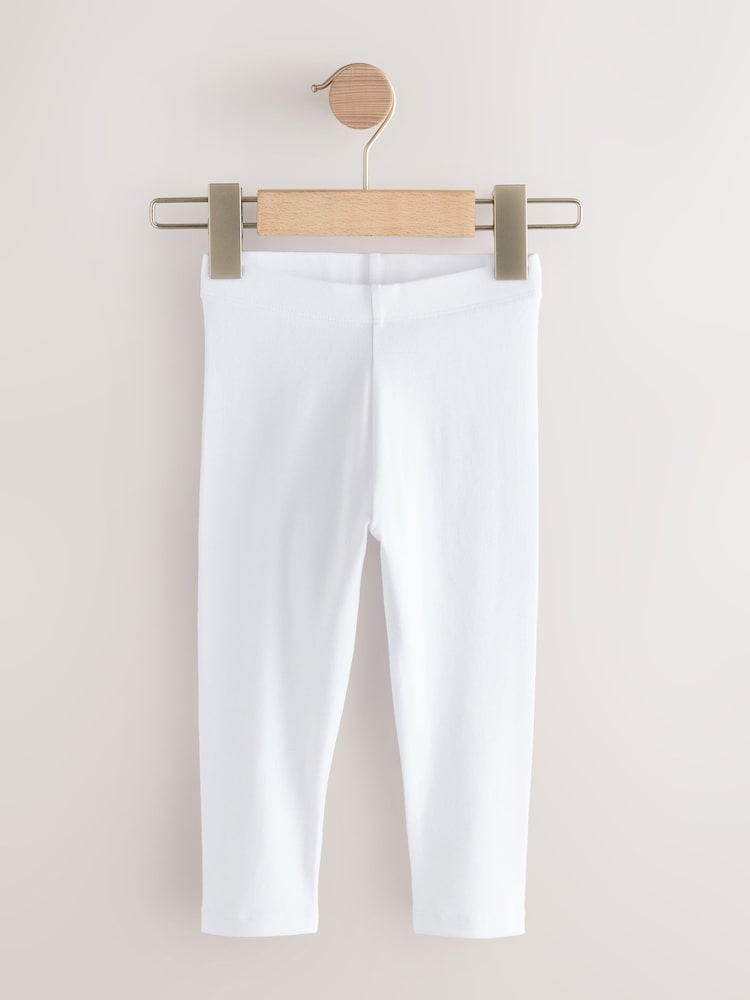 White Plain Leggings (3mths-7yrs) - Image 1 of 4 White Plain Leggings (3mths-7yrs) - Image 1 of 4