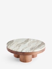 N. Premium Marble and Wood Pedestal Serving Board - תמונה 5 מתוך 5