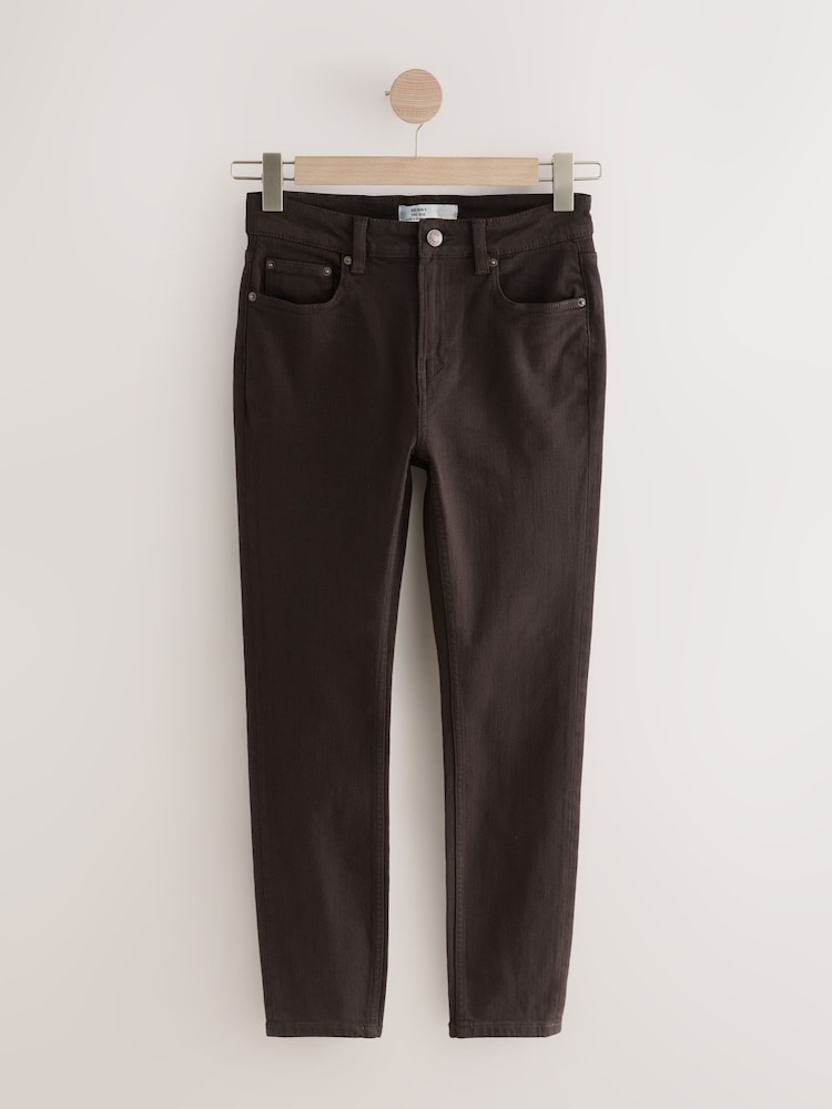 Chocolate Brown Authentic Relaxed Skinny Jeans - Image 1 of 4