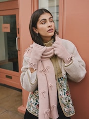 Pink 3D Bows Knitted Gloves 1 Pack - Image 3 of 6