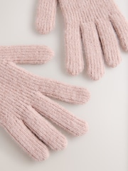 Pink 3D Bows Knitted Gloves 1 Pack - Image 5 of 6
