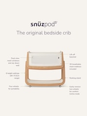 Snuz Natural Pod 5 Bedside Crib - Image 11 of 11