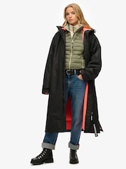 Superdry Black Windbreaker Logo Changing Robe - Image 1 of 6