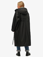 Superdry Black Windbreaker Logo Changing Robe - Image 2 of 6