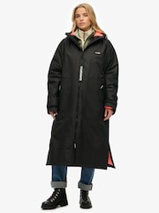 Superdry Black Windbreaker Logo Changing Robe - Image 4 of 6