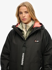 Superdry Black Windbreaker Logo Changing Robe - Image 5 of 6