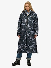 Superdry Blue Windbreaker Logo Changing Robe - Image 1 of 2