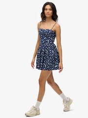 Superdry Blue Corset Cami Mini Dress - Image 2 of 7