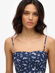 Superdry Blue Corset Cami Mini Dress - Image 5 of 7