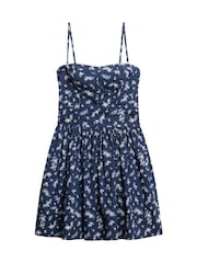 Superdry Blue Corset Cami Mini Dress - Image 6 of 7
