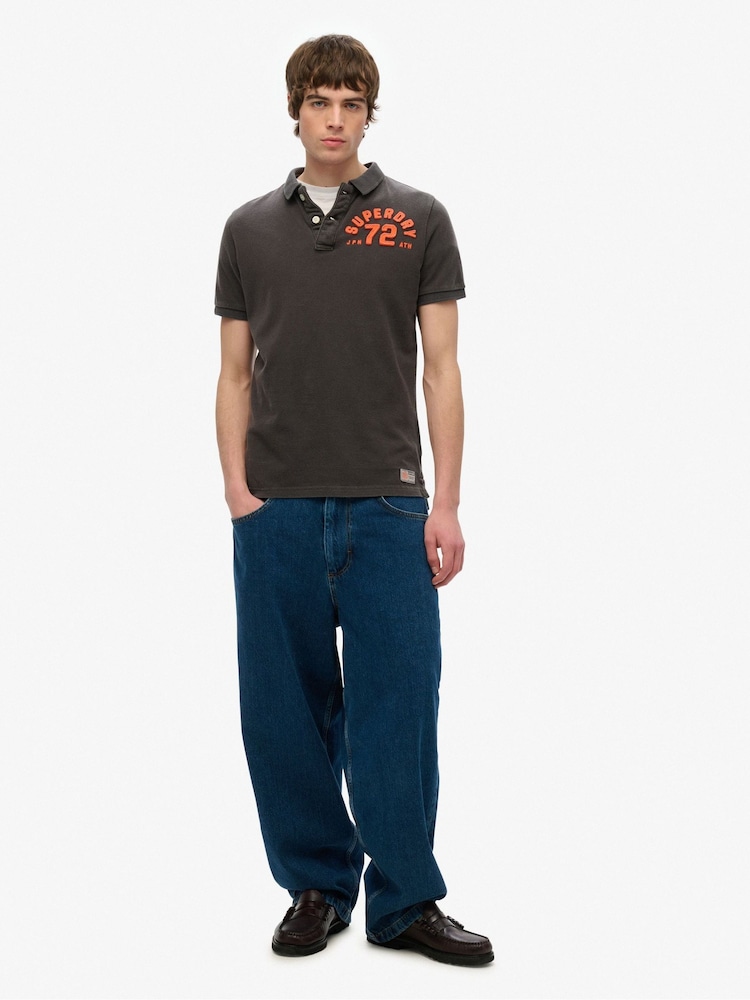 Superdry vintage atletska polo majica iz 100% bombaža - Slika 2 iz 3