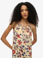 Superdry Cream Beach Cami Maxi Dress - Image 4 of 7