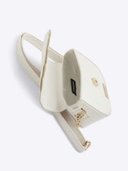 River Island White Girls Faux Leather Shell Cross-Body Bag - Image 5 of 5
