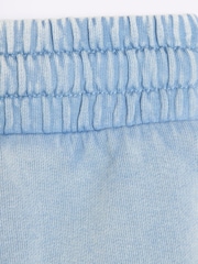 River Island Blue Girls Washed Short 100% Cotton Sweat Set - Image 5 of 5