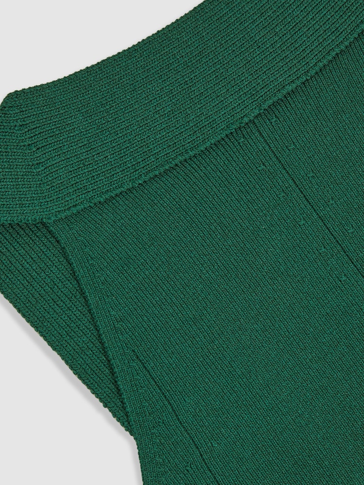 Reiss Green Maisie Low-Back Rib-Knit Vest - Image 6 of 6