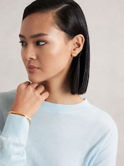 Reiss Blue Hester Merino Wool Crew-Neck Jumper - Image 1 of 6