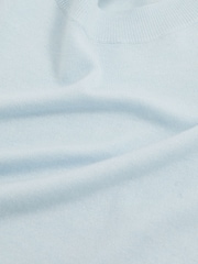 Reiss Blue Hester Merino Wool Crew-Neck Jumper - Image 6 of 6