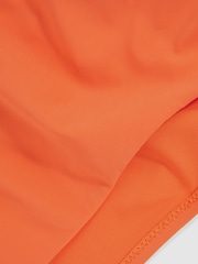 Reiss Coral Orange Carina High Cut Bikini Bottoms - Image 5 of 5