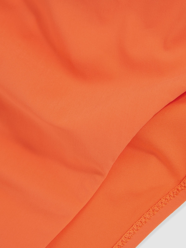 Reiss Coral Orange Carina High Cut Bikini Bottoms - Image 5 of 5