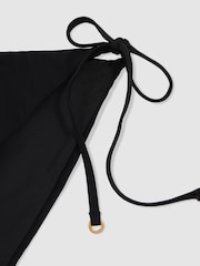 Reiss Black Riah Side Tie Bikini Bottoms - Image 4 of 4