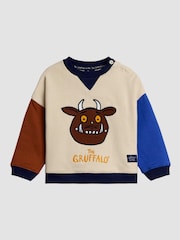 JoJo Maman Bébé Blue 2-Piece Sweatshirt & Joggers Set - Image 2 of 7