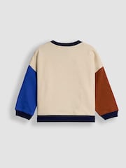 JoJo Maman Bébé Blue 2-Piece Sweatshirt & Joggers Set - Image 4 of 7