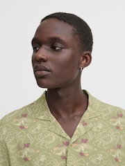Blend Green Crab Print Resort Short Sleeve Shirt - Image 3 of 5