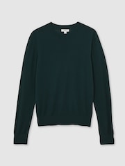 Reiss Green Hester Merino Wool Crew-Neck Jumper - Image 2 of 6