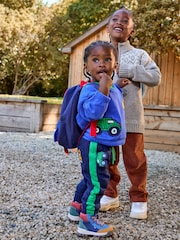 JoJo Maman Bébé Blue Sweatshirt and Joggers Set - Image 1 of 8