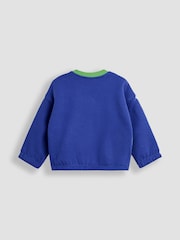 JoJo Maman Bébé Blue Sweatshirt and Joggers Set - Image 8 of 8