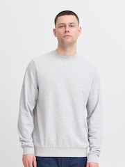 Blend Grey Lightweight Crew Neck Sweatshirt - Image 1 of 5