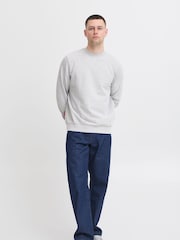 Blend Grey Lightweight Crew Neck Sweatshirt - Image 4 of 5