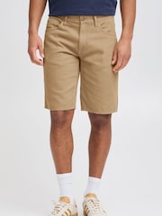 Blend Cream Regular Fit Woven 100% Cotton Shorts - Image 1 of 5
